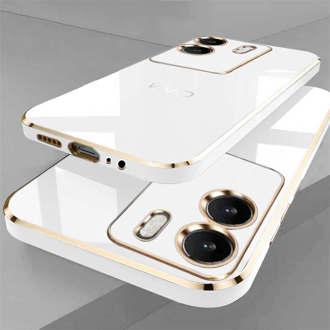 VIVO Y56 5G ULTRA-SHINE GOLD ELECTROPLATED LUXURIOUS BACK CASE WITH CAMERA PROTECTION