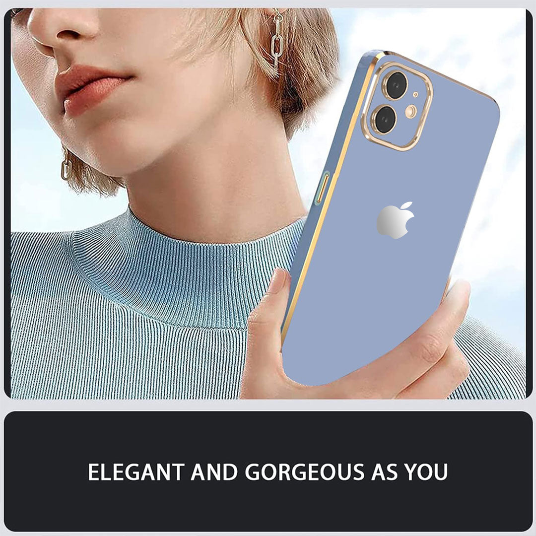 iPHONE 11 ULTRA-SHINE GOLD ELECTROPLATED LUXURIOUS BACK CASE WITH CAMERA PROTECTION
