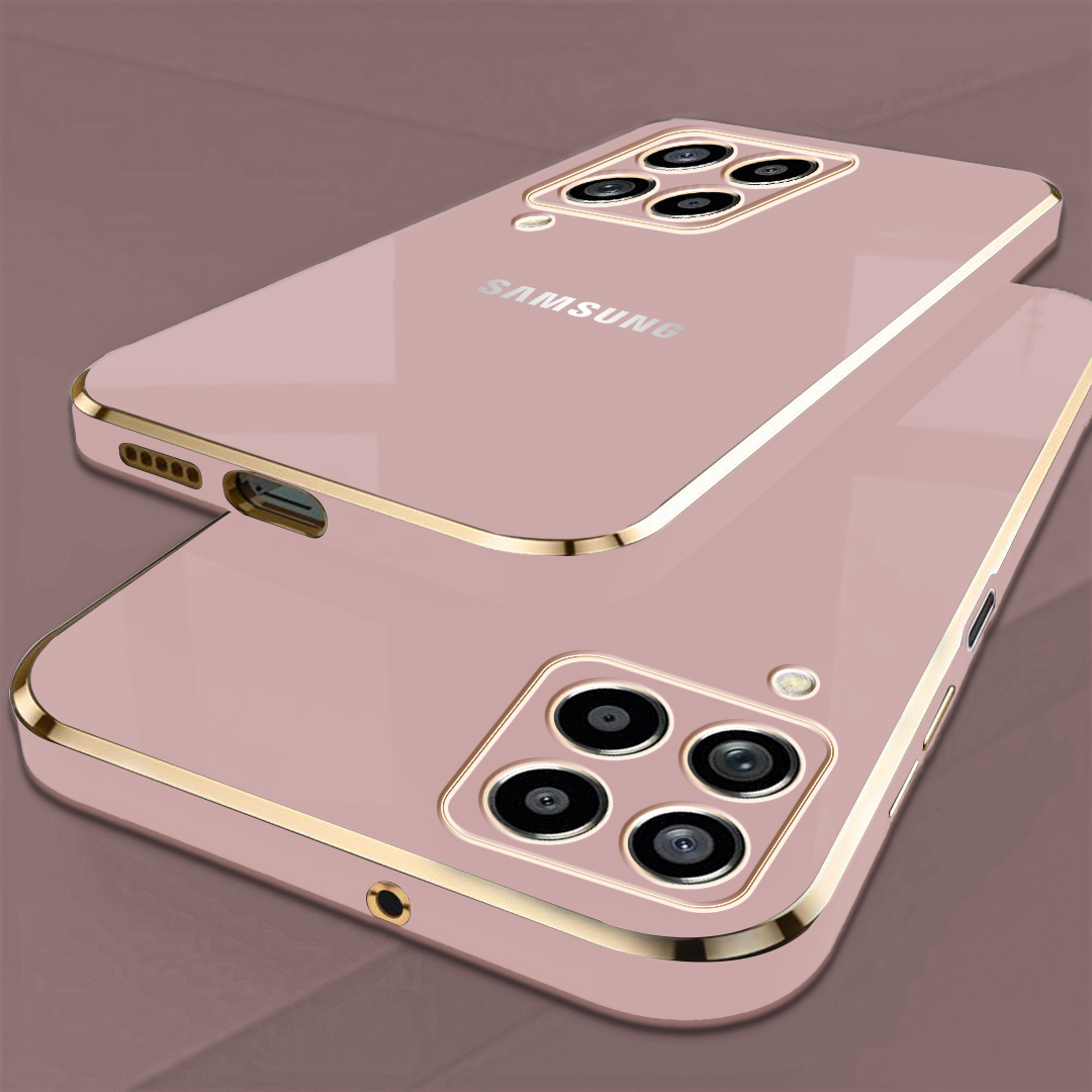 GALAXY M33 5G ULTRA-SHINE GOLD ELECTROPLATED LUXURIOUS BACK CASE WITH CAMERA PROTECTION
