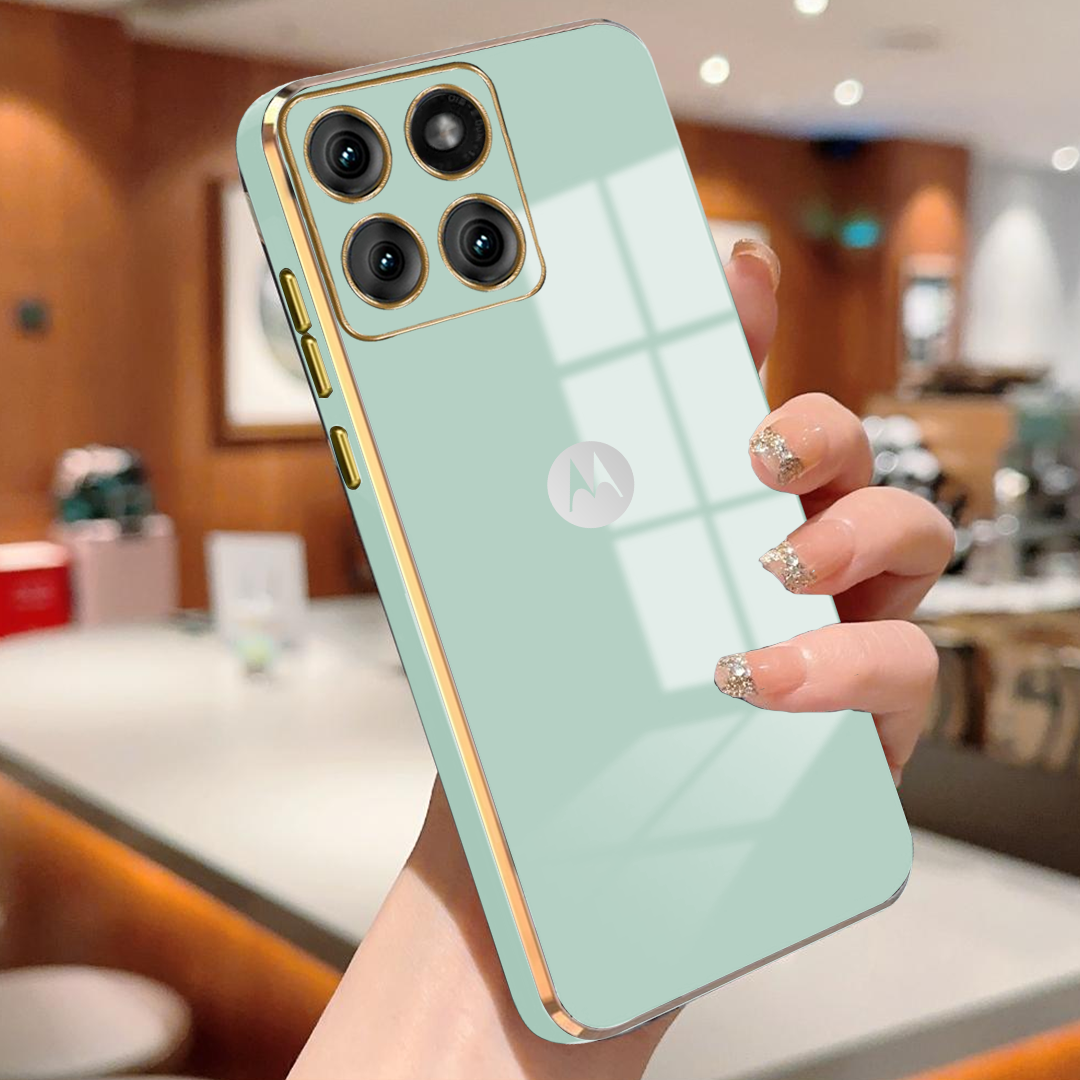 MOTOROLA EDGE 60 FUSION 5G ULTRA-SHINE GOLD ELECTROPLATED LUXURIOUS BACK CASE WITH CAMERA PROTECTION