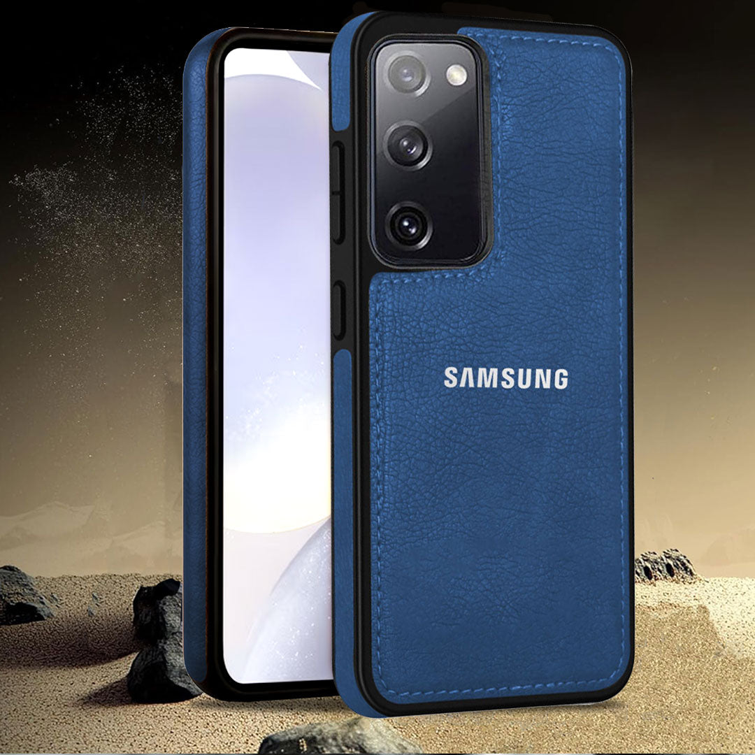 SAMSUNG S20 FE 5G LEATHER PROTECTIVE BACK CASE