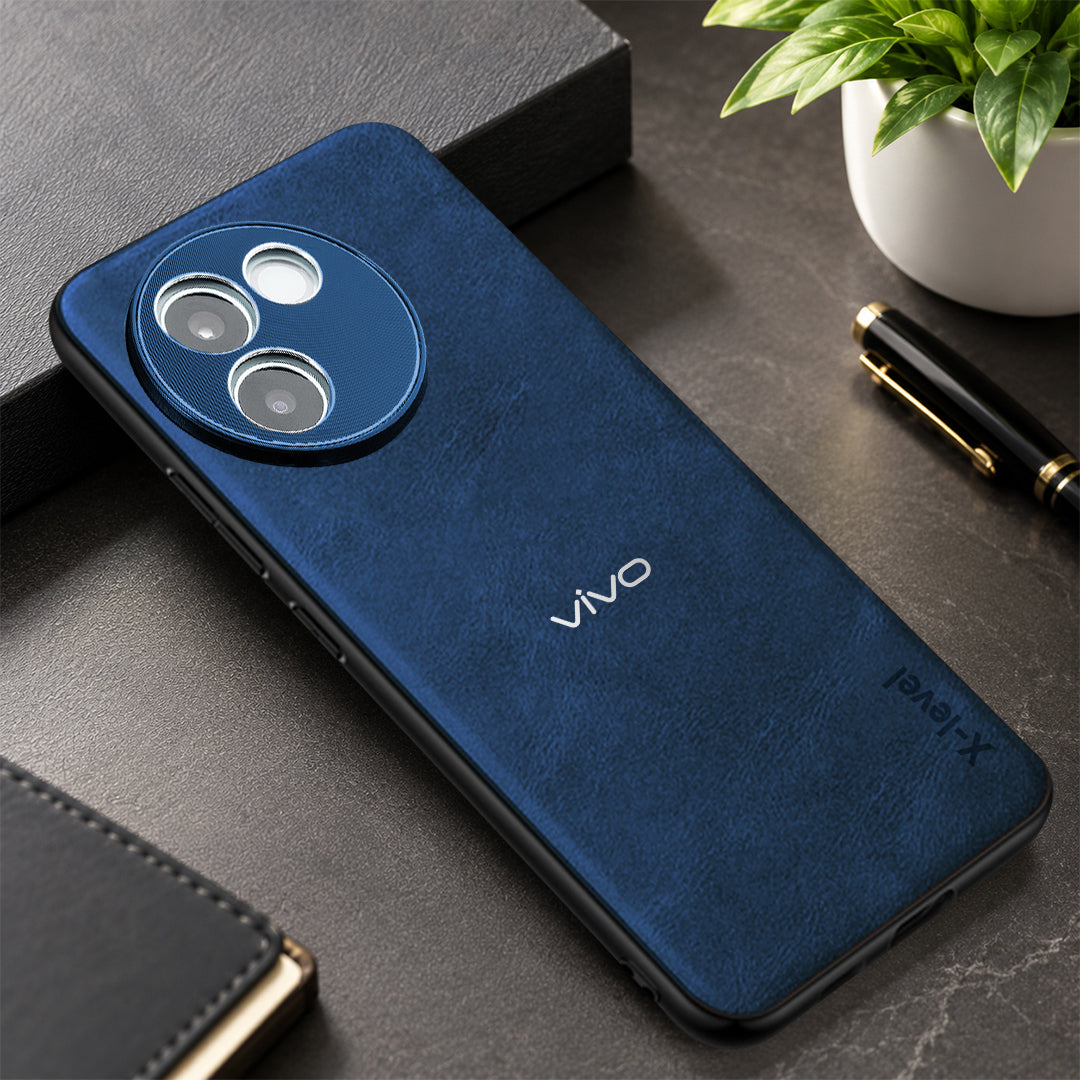 VIVO V30E 5G VINTAGE PU LEATHER PROTECTIVE BACK CASE