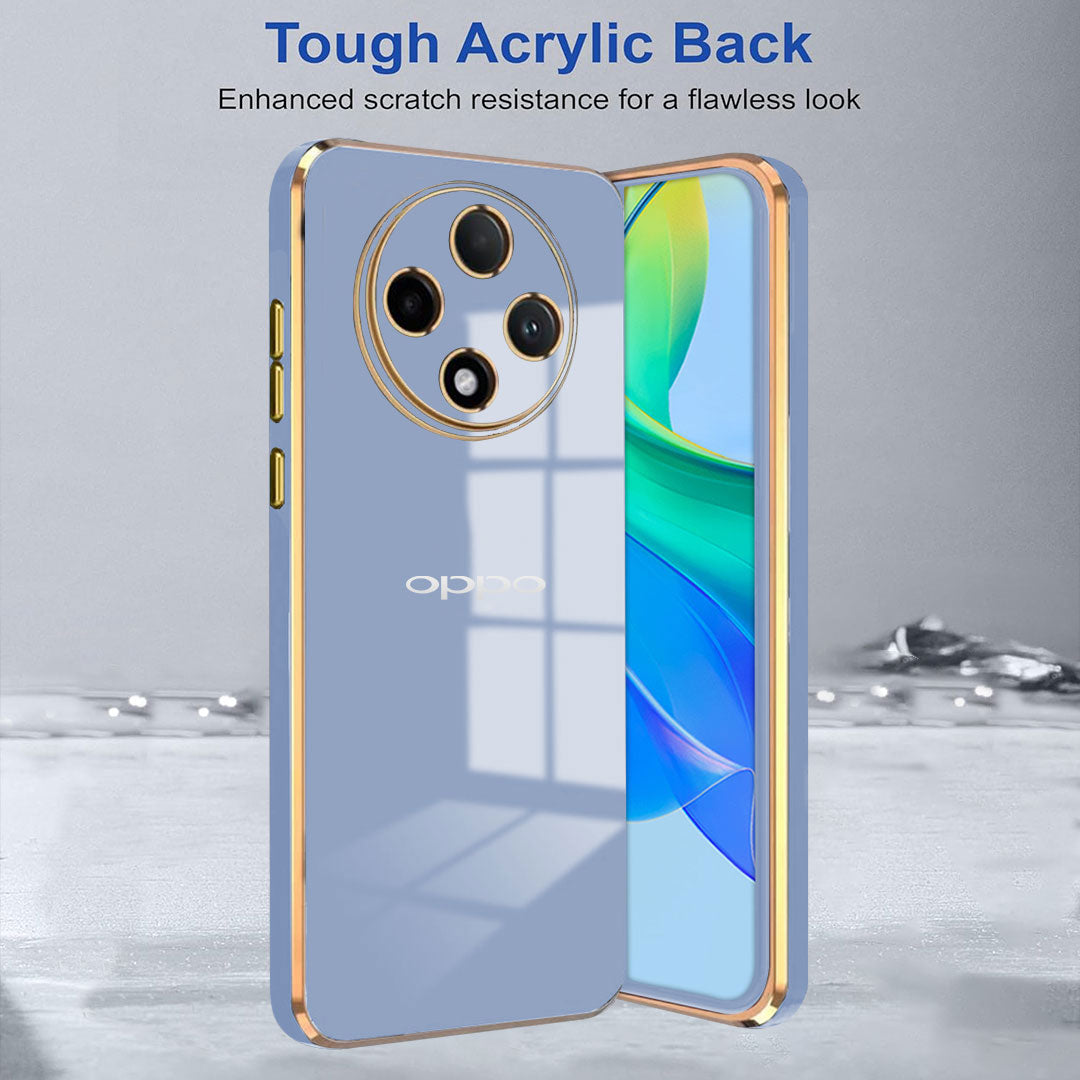 OPPO F27 PRO PLUS 5G ULTRA-SHINE GOLD ELECTROPLATED LUXURIOUS BACK CASE WITH CAMERA PROTECTION