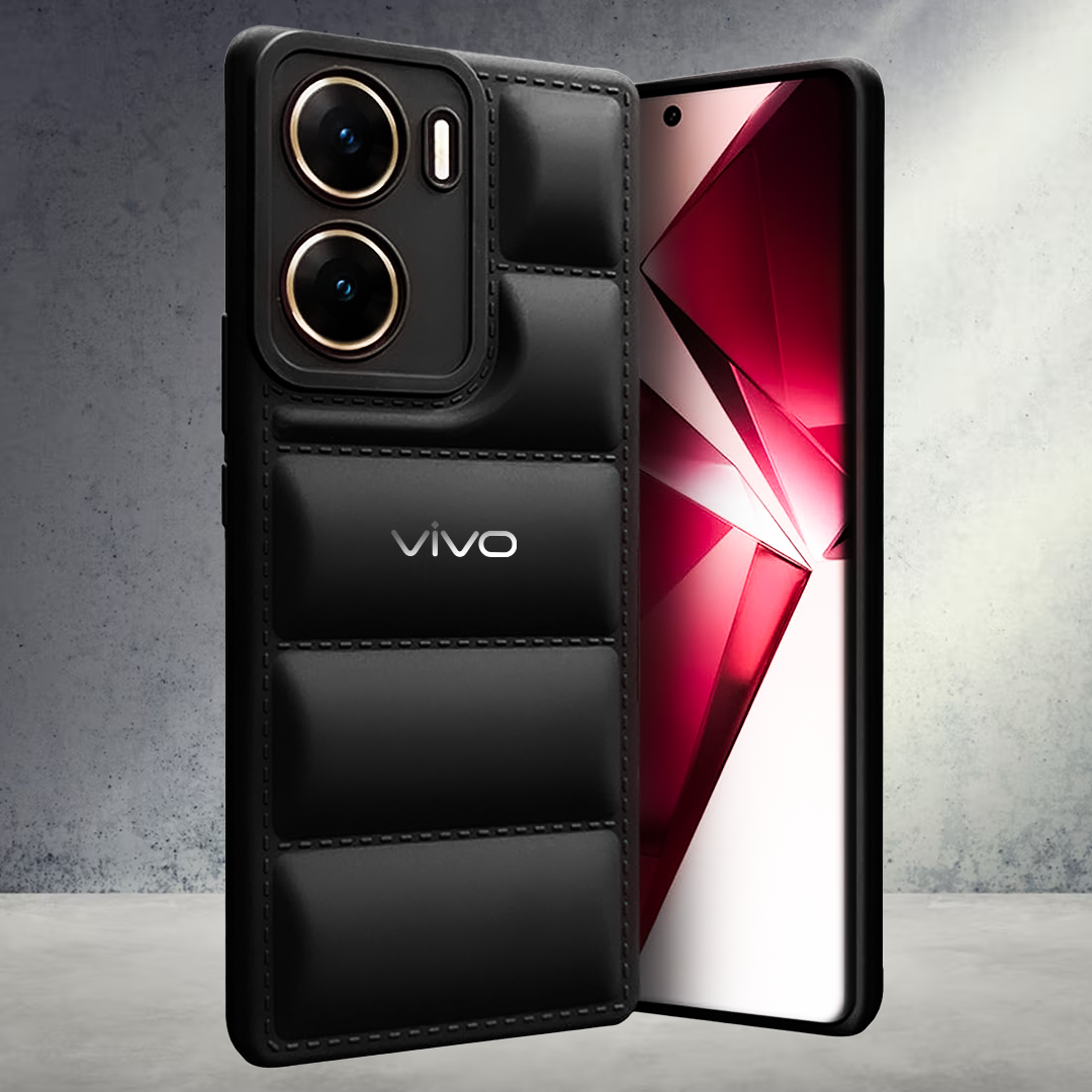 VIVO V29E 5G The Puffer Edition Soft Material Down Jacket Phone Case