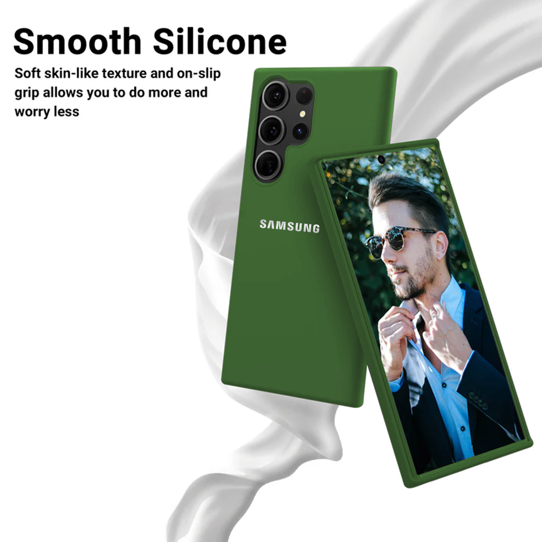 SAMSUNG GALAXY S23 ULTRA 5G Liquid Silicone Velvet-Touch Silk Finish Protective Back Case