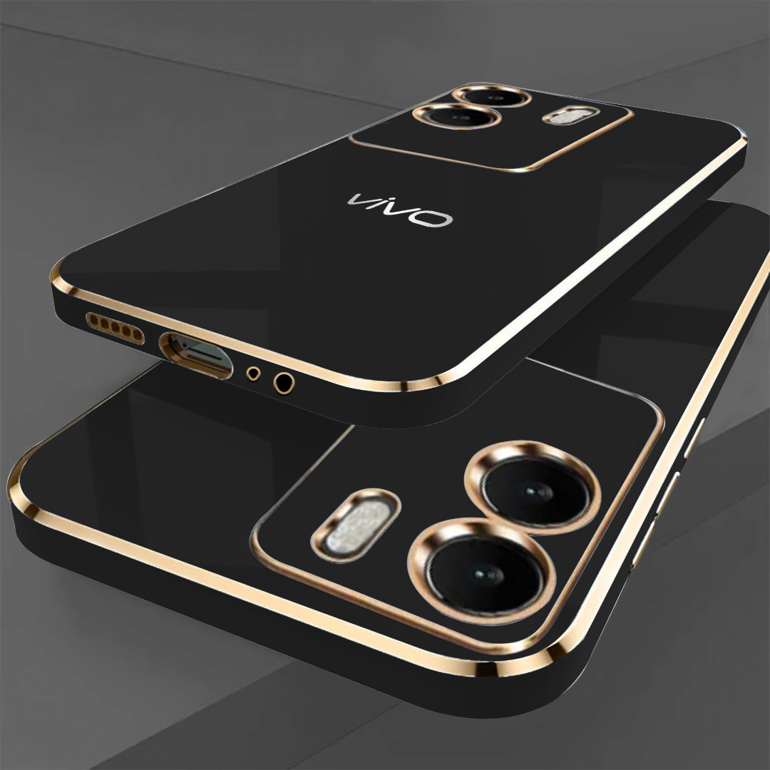 VIVO T2x 5G ULTRA-SHINE GOLD ELECTROPLATED LUXURIOUS BACK CASE WITH CAMERA PROTECTION