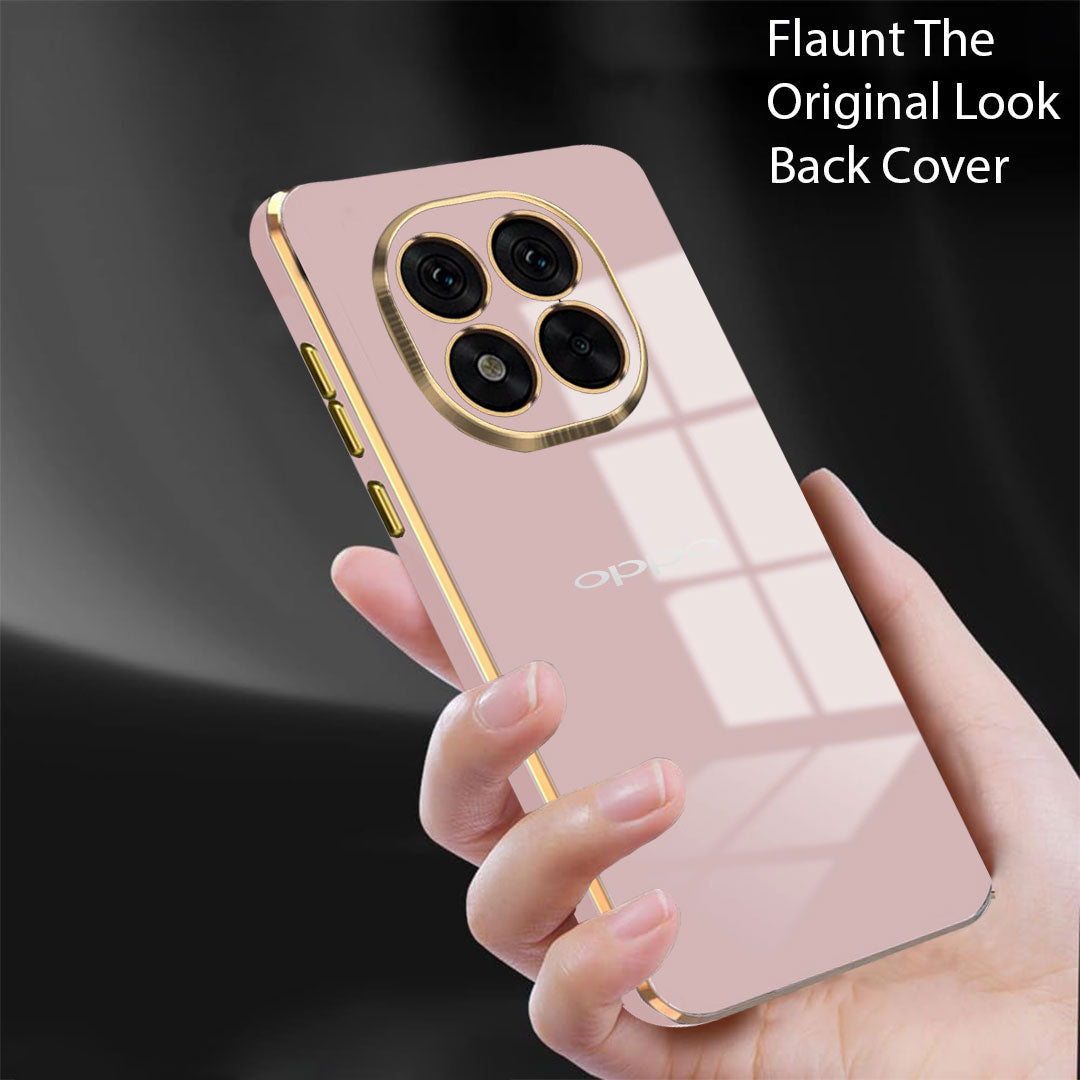 OPPO F29 5G ULTRA-SHINE GOLD ELECTROPLATED LUXURIOUS BACK CASE WITH CAMERA PROTECTION