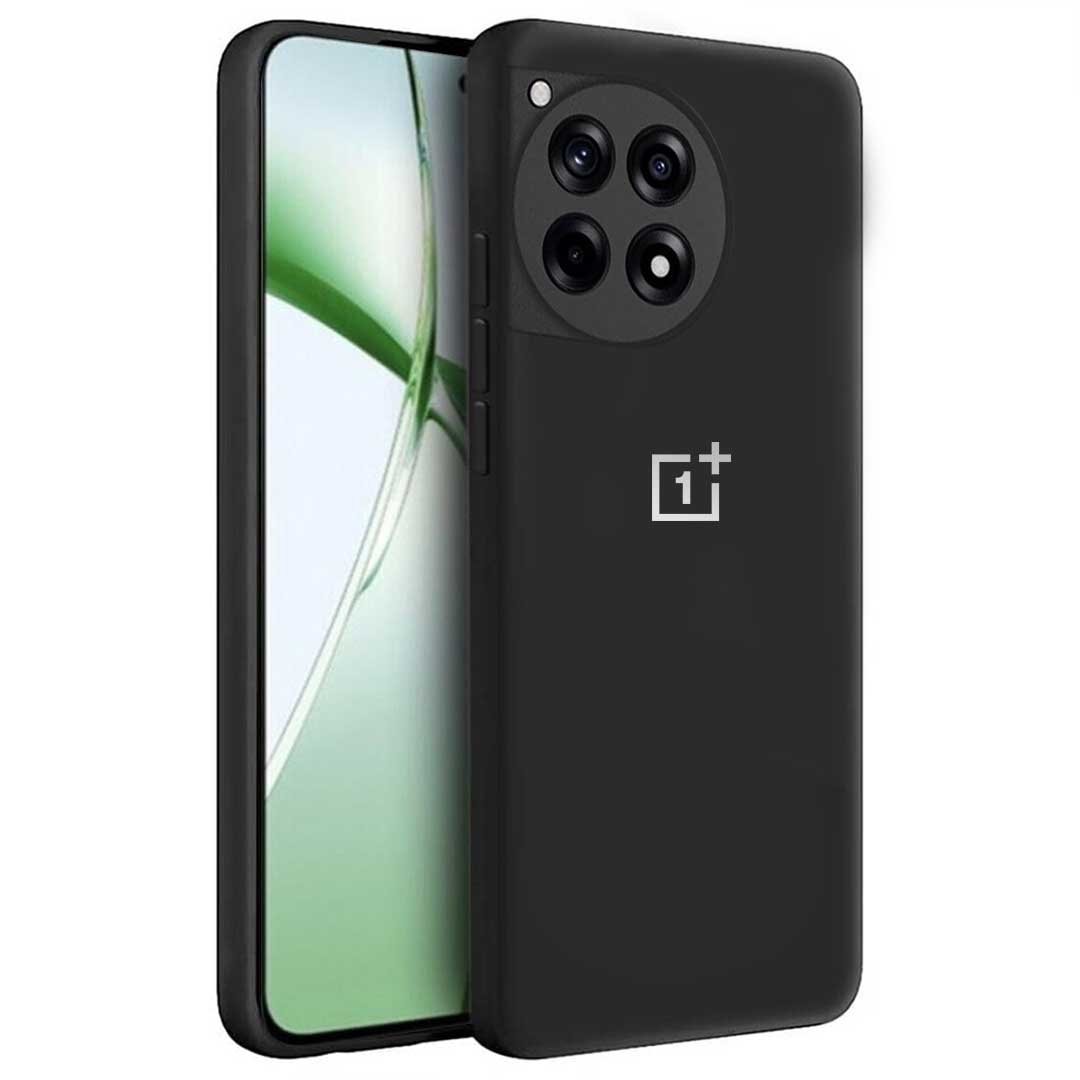 ONE PLUS 12R 5G Liquid Silicone Velvet-Touch Silk Finish Protective Back Case