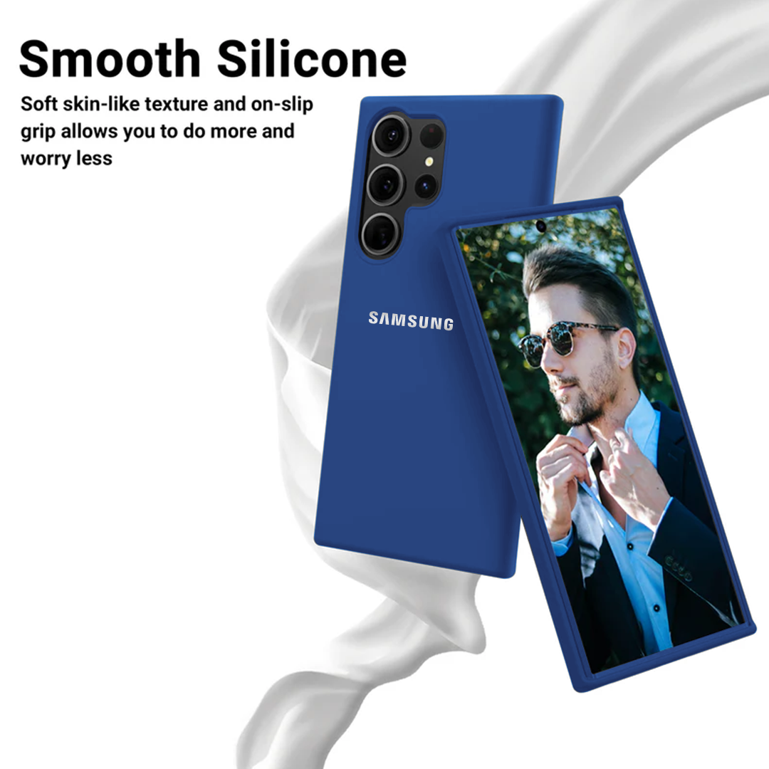 SAMSUNG GALAXY S23 ULTRA 5G Liquid Silicone Velvet-Touch Silk Finish Protective Back Case