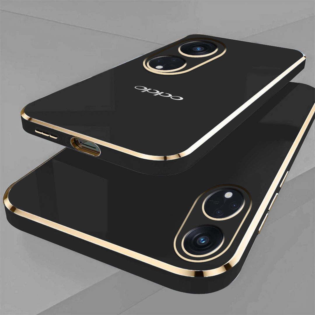 OPPO F23 5G ULTRA-SHINE GOLD ELECTROPLATED LUXURIOUS BACK CASE WITH CAMERA PROTECTION