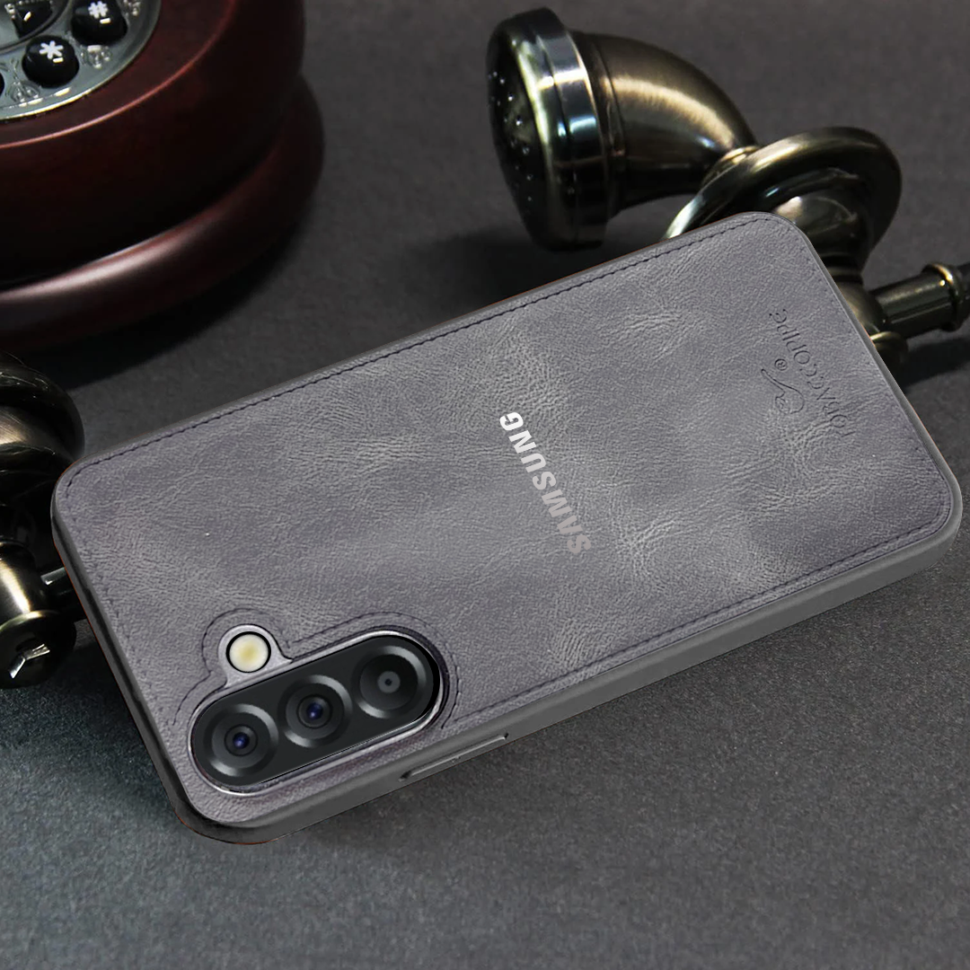 SAMSUNG A56 5G TABACCO PIPES LEATHER PROTECTIVE BACK CASE