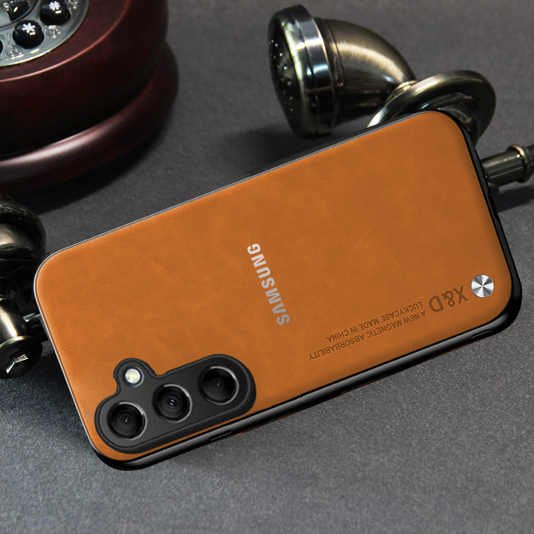 SAMSUNG A54 5G LUXURY SHOCKPROOF BUSINESS RETRO LEATHER TPU CASE COVER