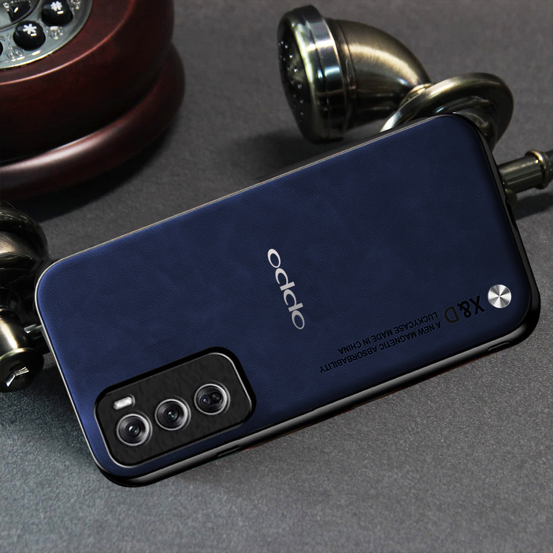 OPPO RENO 12 5G LUXURY SHOCKPROOF BUSINESS RETRO LEATHER TPU CASE COVER