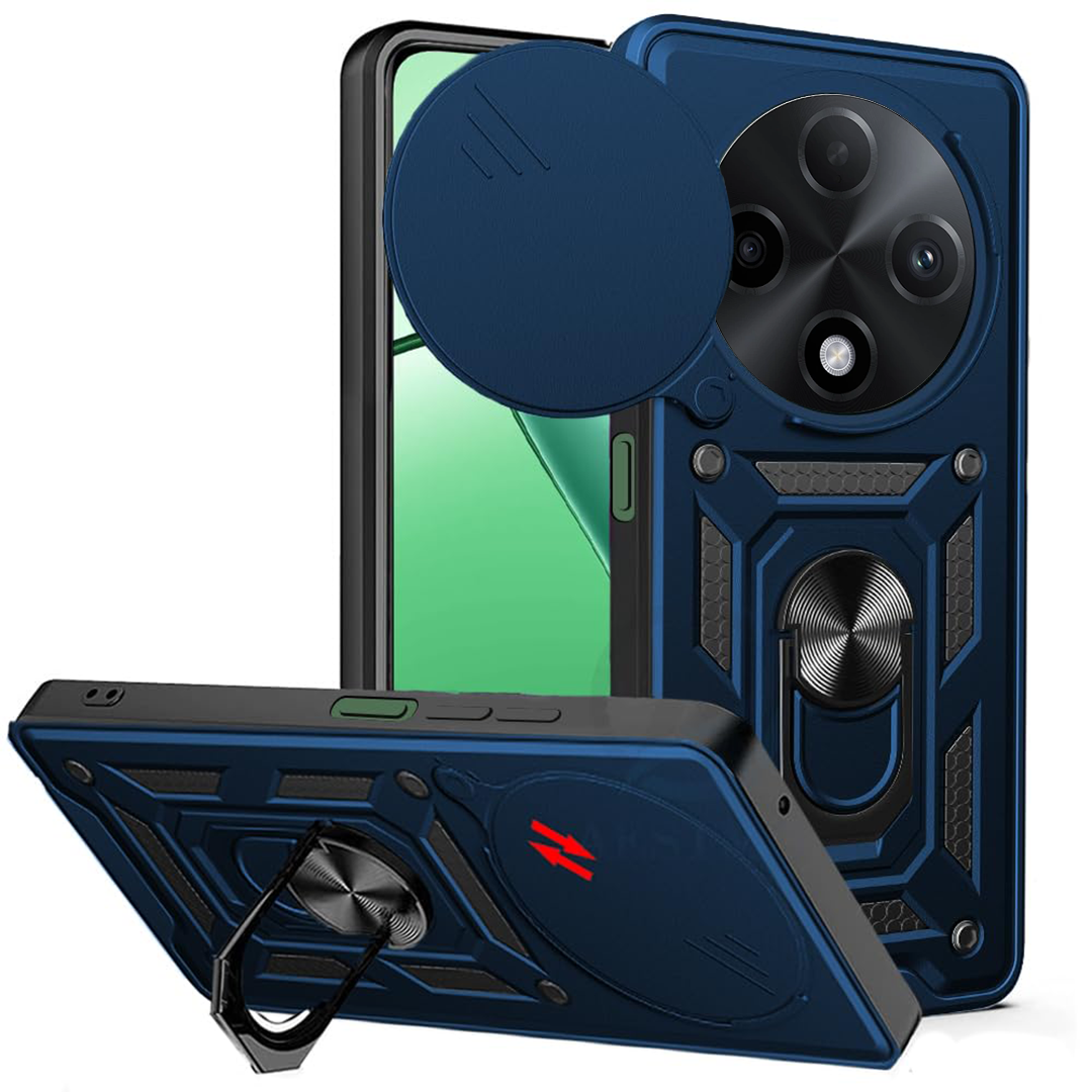 OPPO F27PRO PLUS 5G ARMOR MILITARY-GRADE CASE WITH SLIDING CAMERA COVER & 360 KICKSTAND