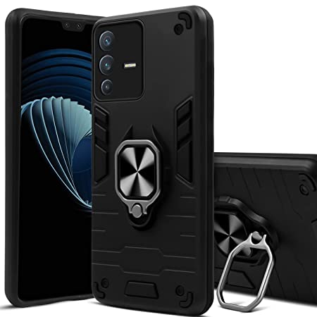 Black Panther Metal Bracket Shockproof Protective Back Case