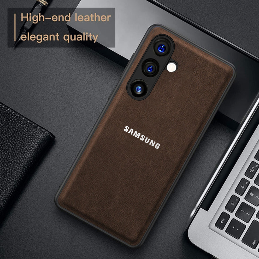 SAMSUNG GALAXY A55 5G VINTAGE PU LEATHER PROTECTIVE BACK CASE