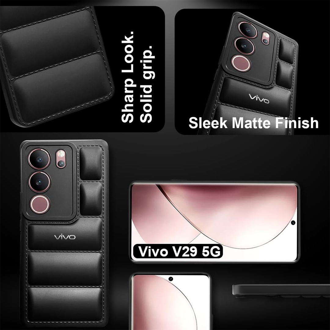 VIVO V29/V29 PRO 5G The Puffer Edition Soft Material Down Jacket Phone Case