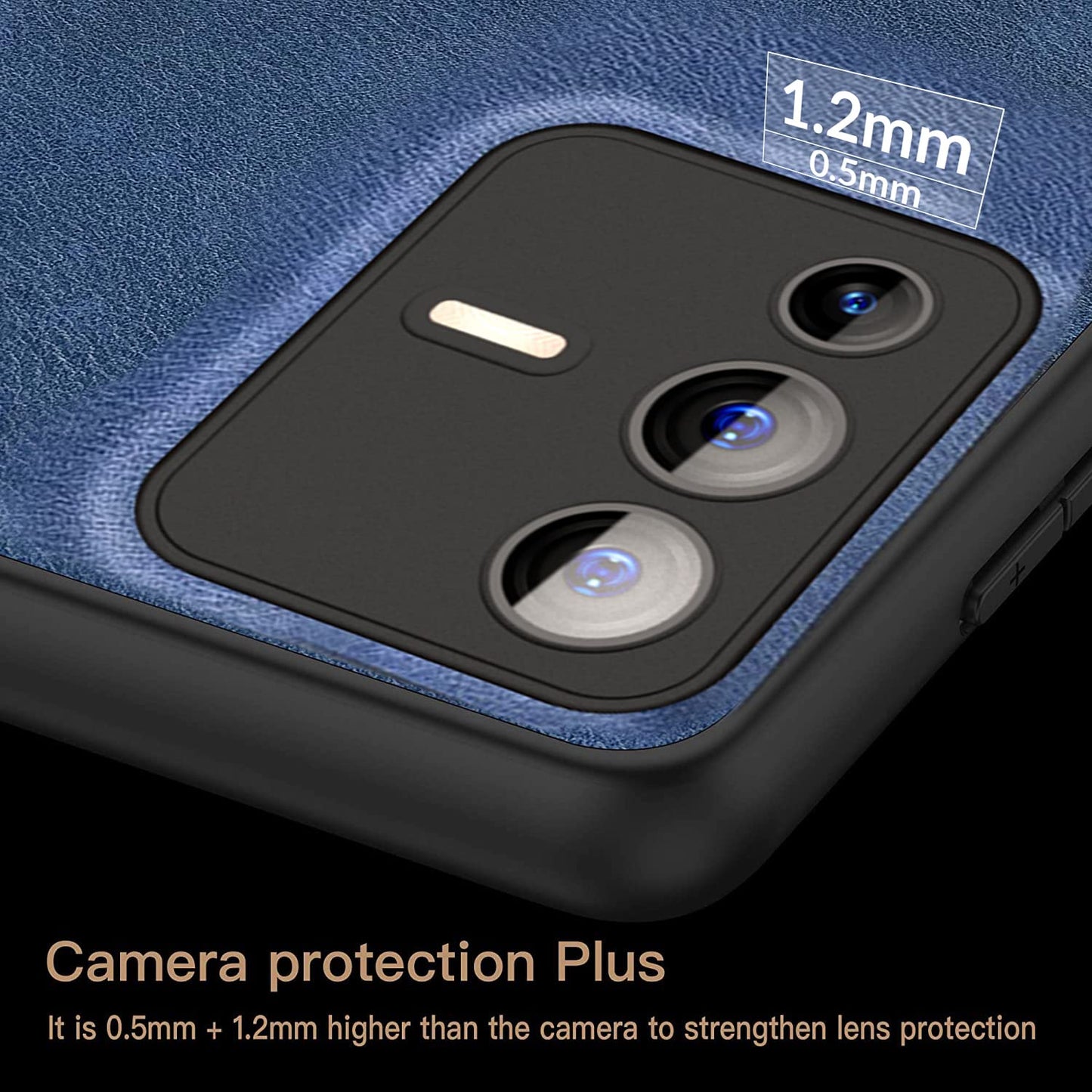 Vivo V21E 5G VINTAGE PU LEATHER PROTECTIVE BACK CASE