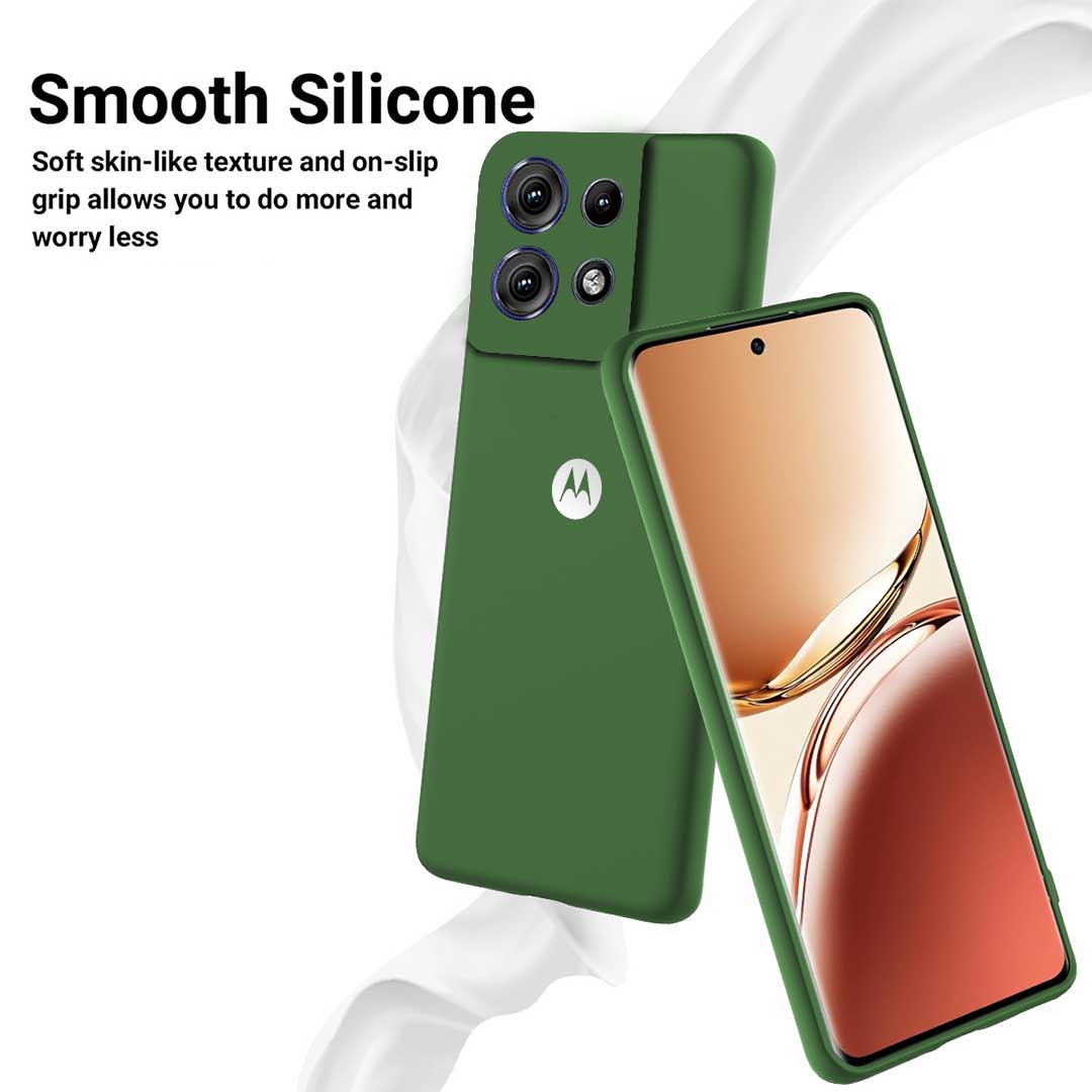 MOTOROLA EDGE 50NEO 5G Liquid Silicone Velvet-Touch Silk Finish Protective Back Case