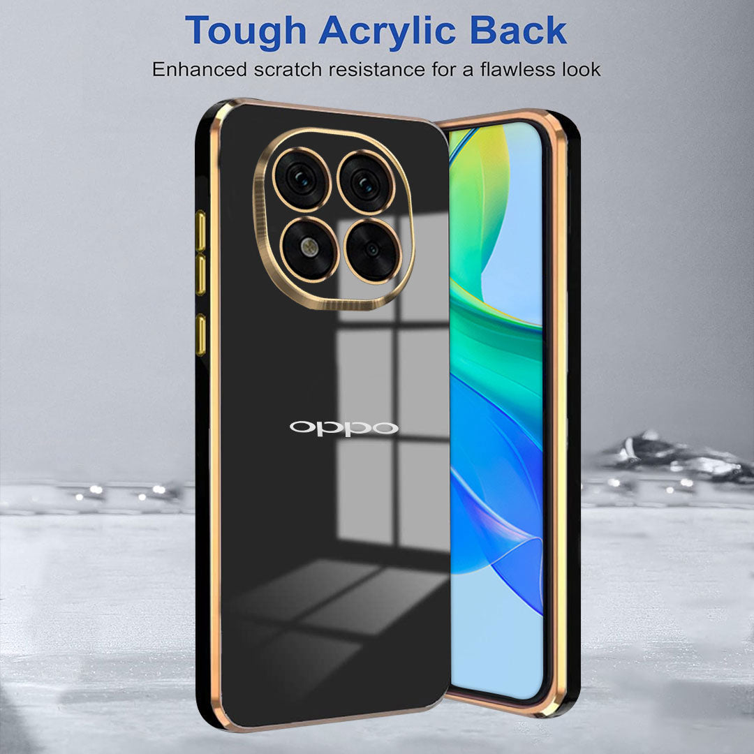 OPPO F29 5G ULTRA-SHINE GOLD ELECTROPLATED LUXURIOUS BACK CASE WITH CAMERA PROTECTION