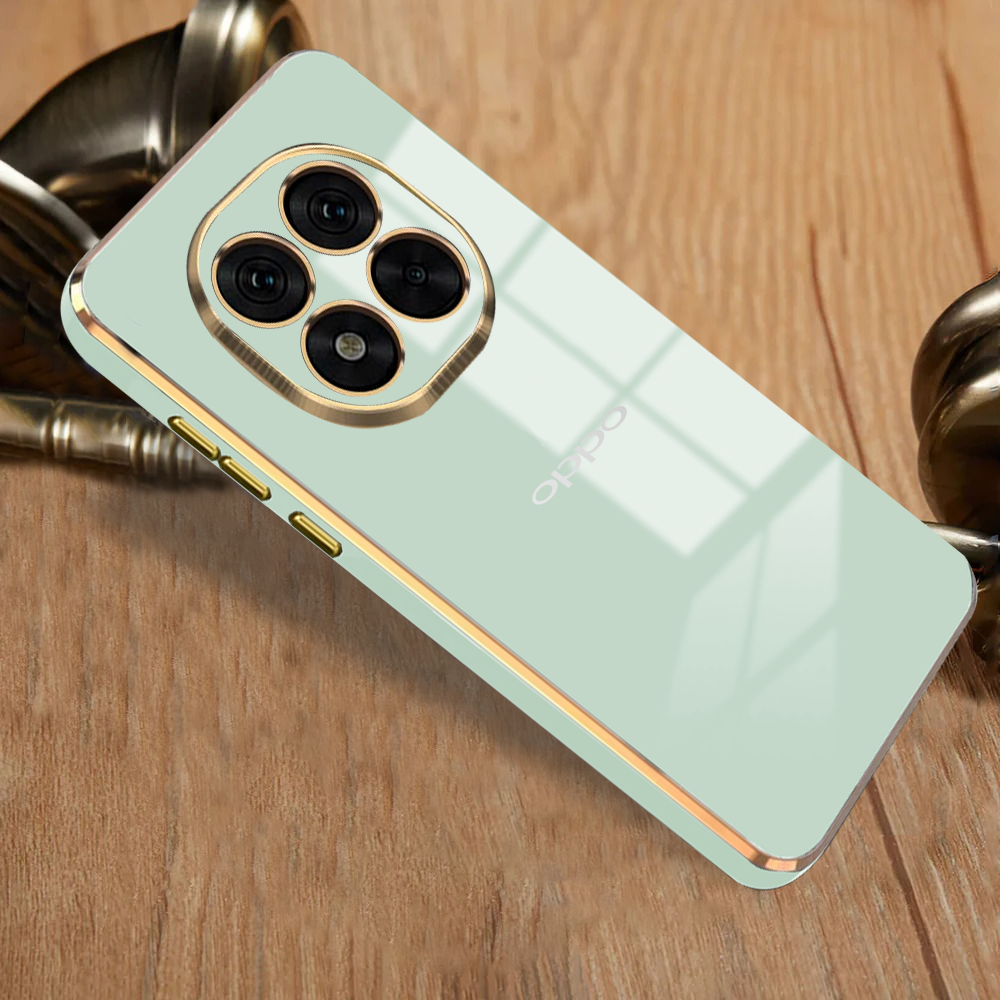 OPPO F29 PRO 5G ULTRA-SHINE GOLD ELECTROPLATED LUXURIOUS BACK CASE WITH CAMERA PROTECTION