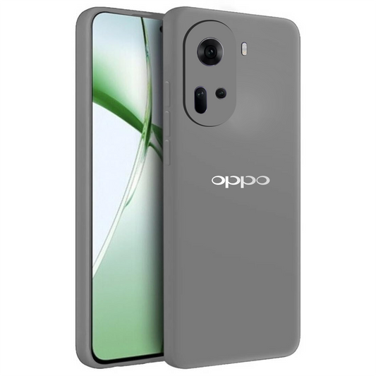 OPPO RENO 11 5G Liquid Silicone Velvet-Touch Silk Finish Protective Back Case