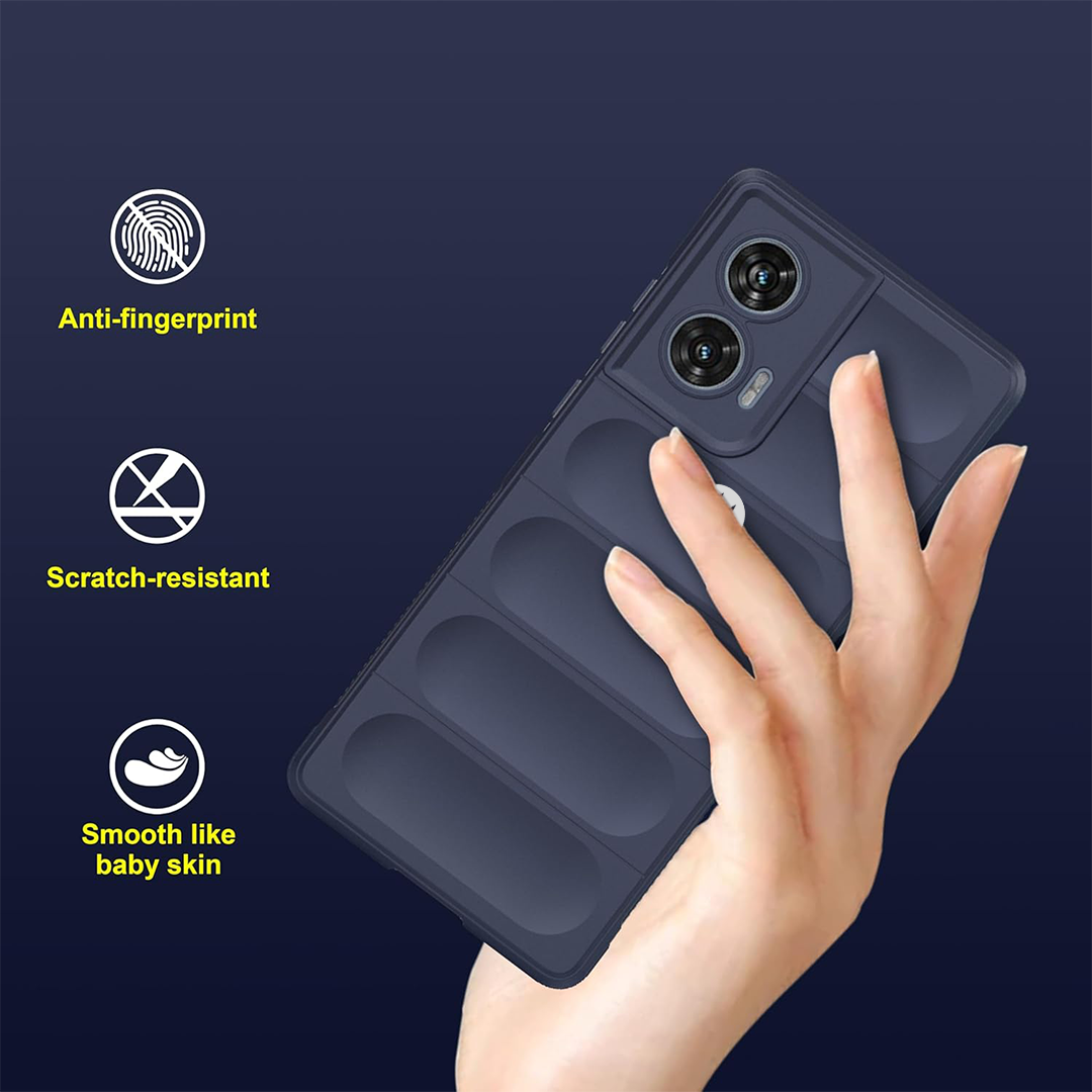 MOTOROLA EDGE 50 FUSION 5G SHOCKPROOF COQUE BUMPER BACK CASE WITH LOGO