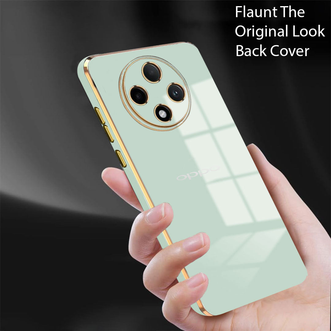 OPPO F27 PRO PLUS 5G ULTRA-SHINE GOLD ELECTROPLATED LUXURIOUS BACK CASE WITH CAMERA PROTECTION