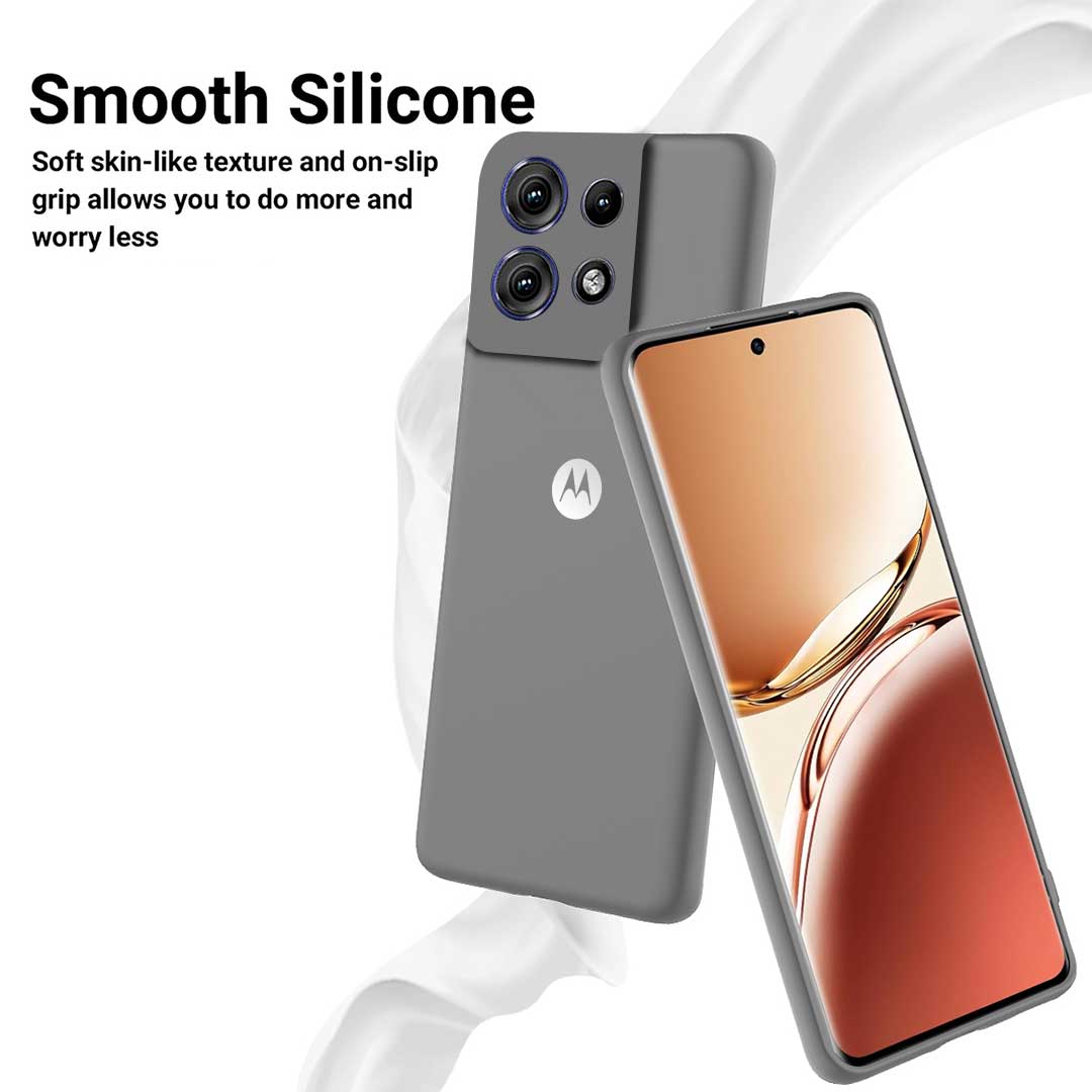MOTOROLA EDGE 50NEO 5G Liquid Silicone Velvet-Touch Silk Finish Protective Back Case