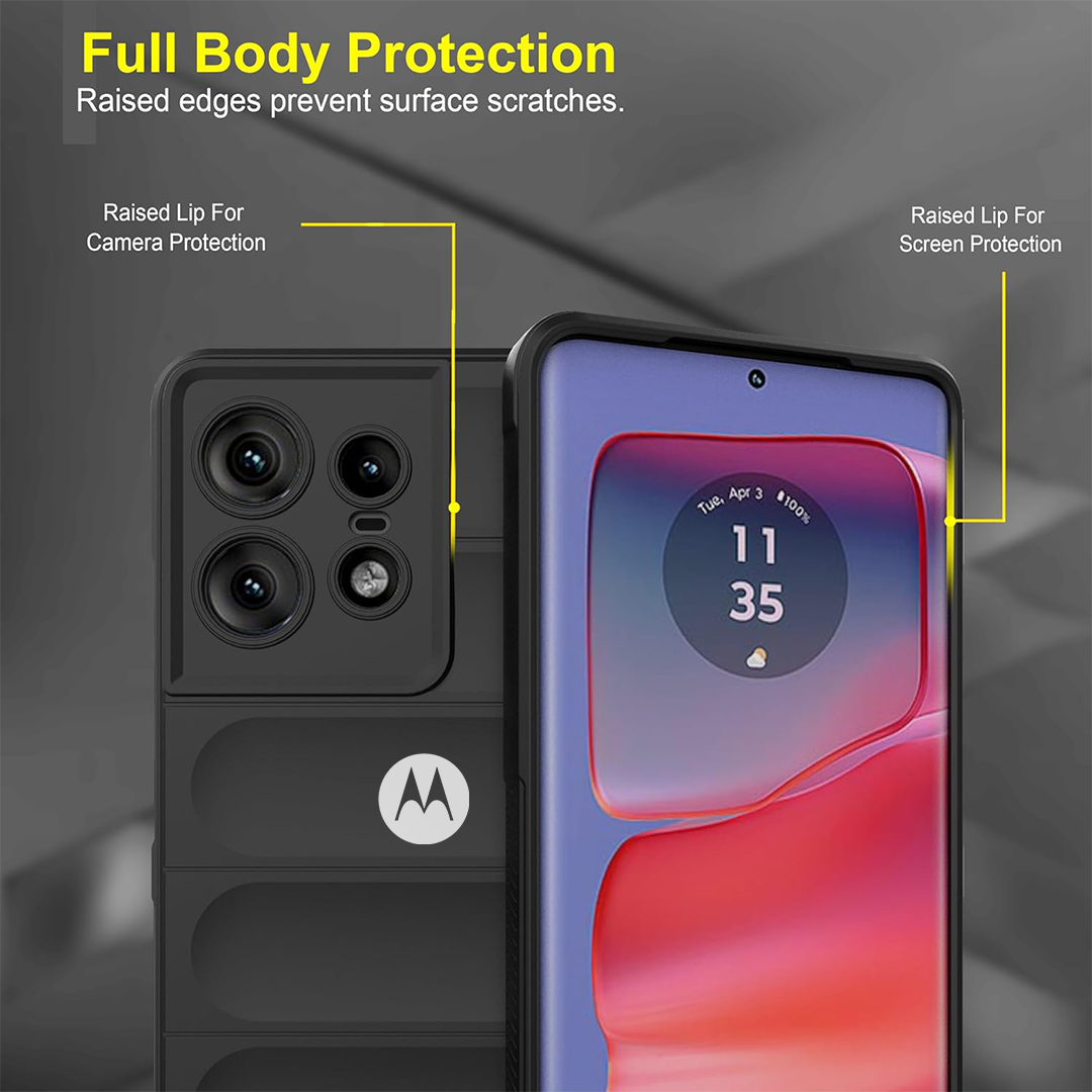 MOTOROLA EDGE 50 PRO 5G SHOCKPROOF COQUE BUMPER BACK CASE WITH LOGO