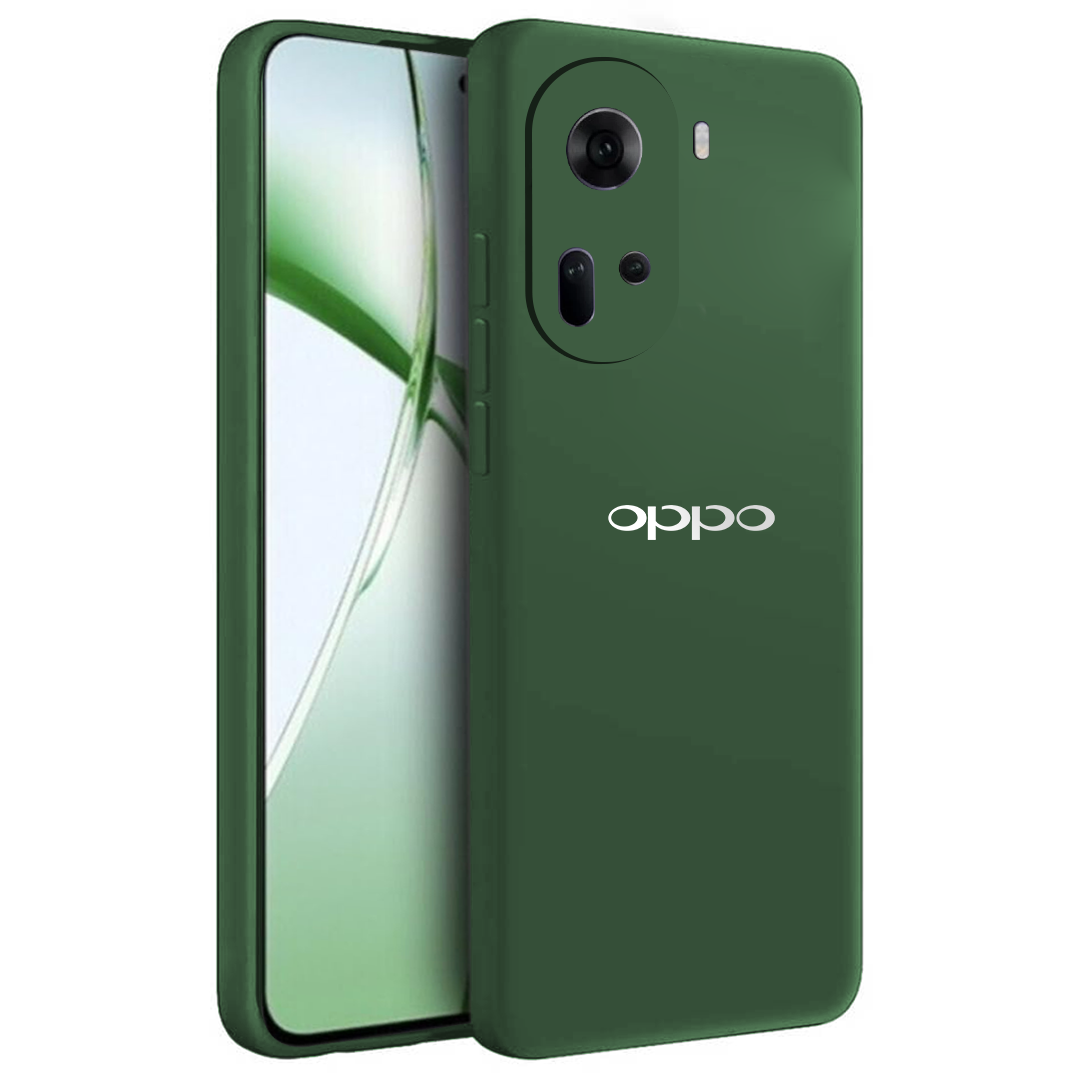 OPPO RENO 11 5G Liquid Silicone Velvet-Touch Silk Finish Protective Back Case