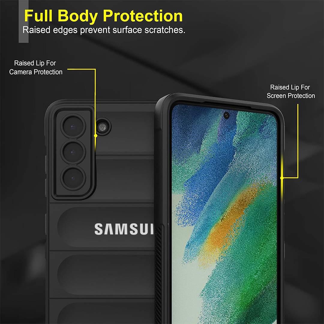 SAMSUNG GALAXY S21FE 5G SHOCKPROOF COQUE BUMPER BACK CASE WITH LOGO