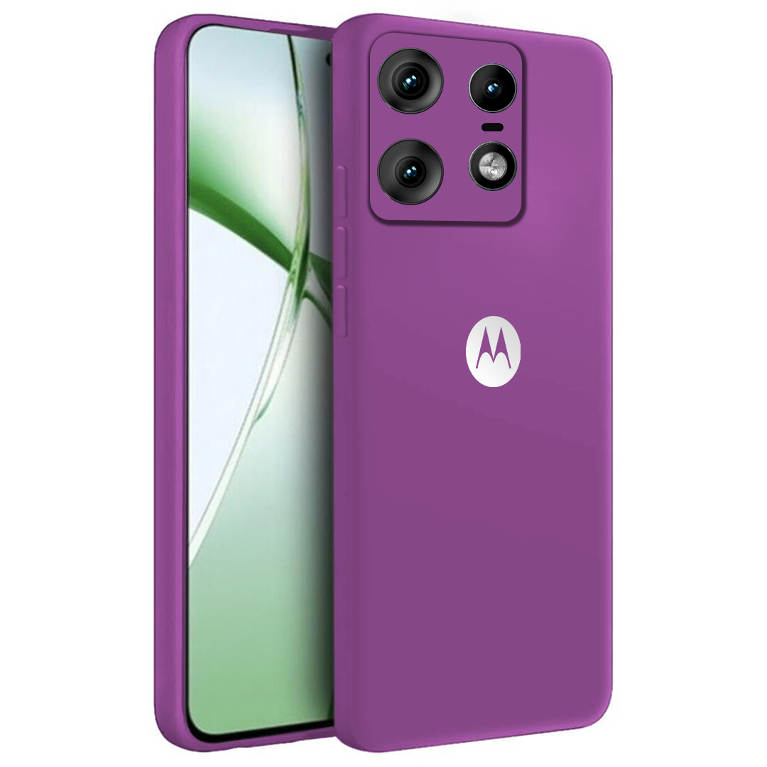 MOTOROLA EDGE 50 PRO 5G Liquid Silicone Velvet-Touch Silk Finish Protective Back Case