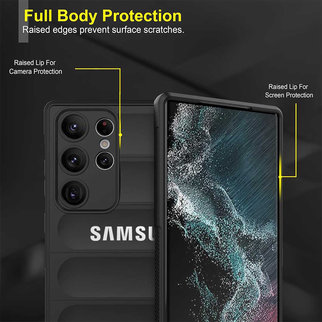 SAMSUNG S23ULTRA 5G SHOCKPROOF COQUE BUMPER BACK CASE WITH LOGO