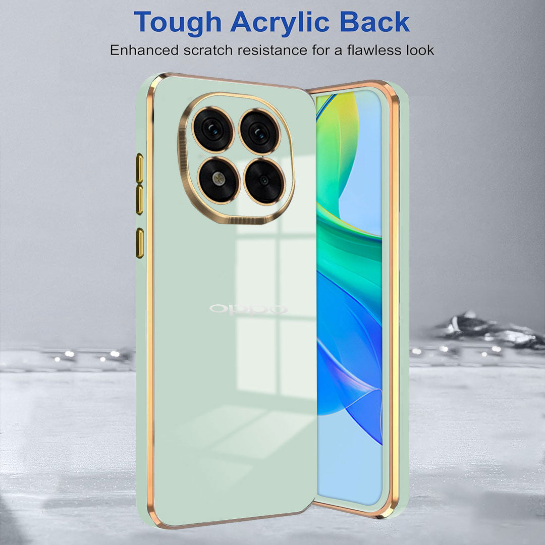 OPPO F29 PRO 5G ULTRA-SHINE GOLD ELECTROPLATED LUXURIOUS BACK CASE WITH CAMERA PROTECTION