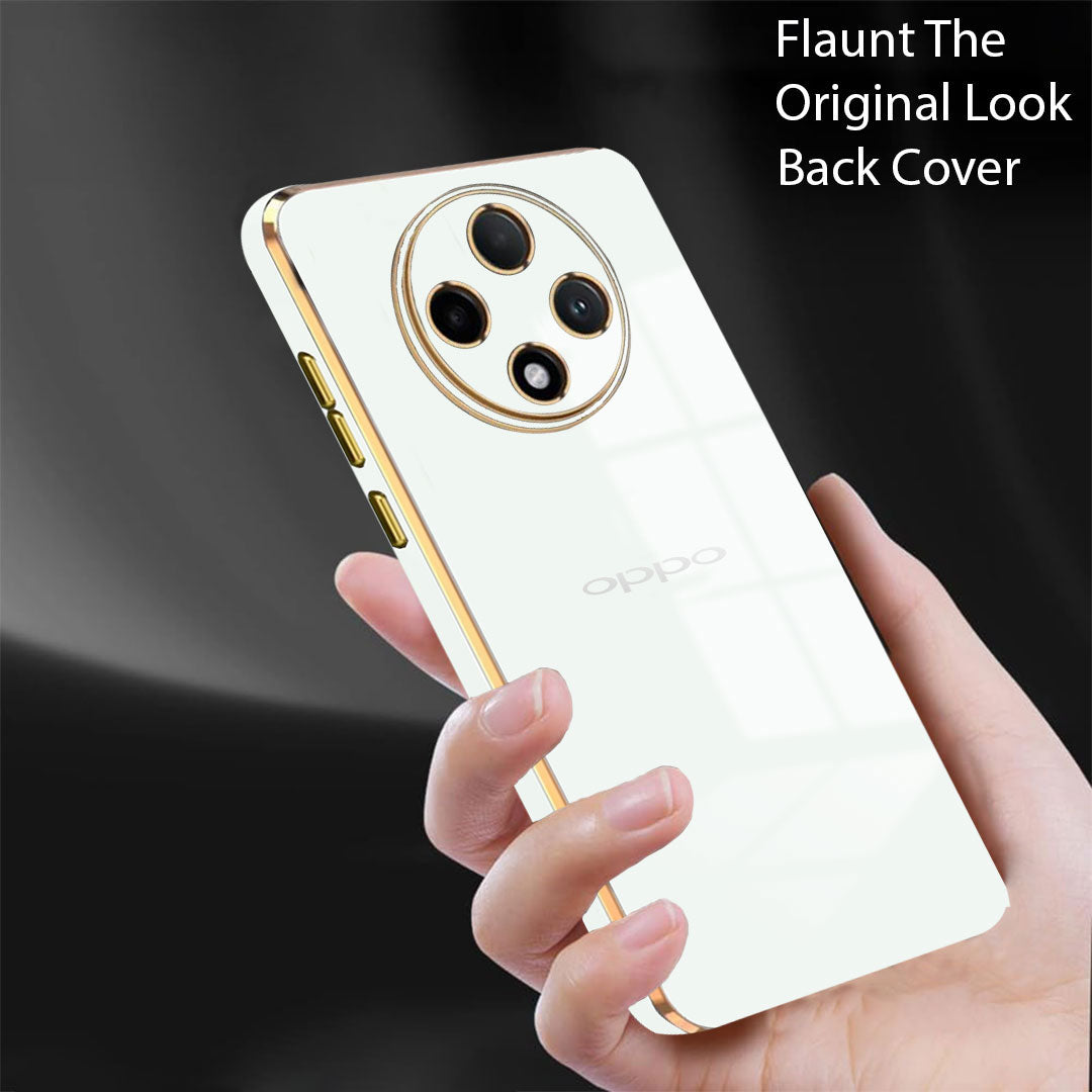 OPPO F27 PRO PLUS 5G ULTRA-SHINE GOLD ELECTROPLATED LUXURIOUS BACK CASE WITH CAMERA PROTECTION