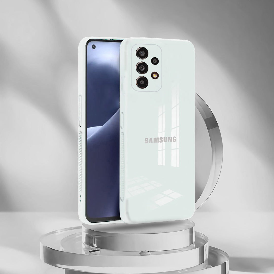 Galaxy A23 5G Luxurious Glass Case With Camera Protection Back Cover