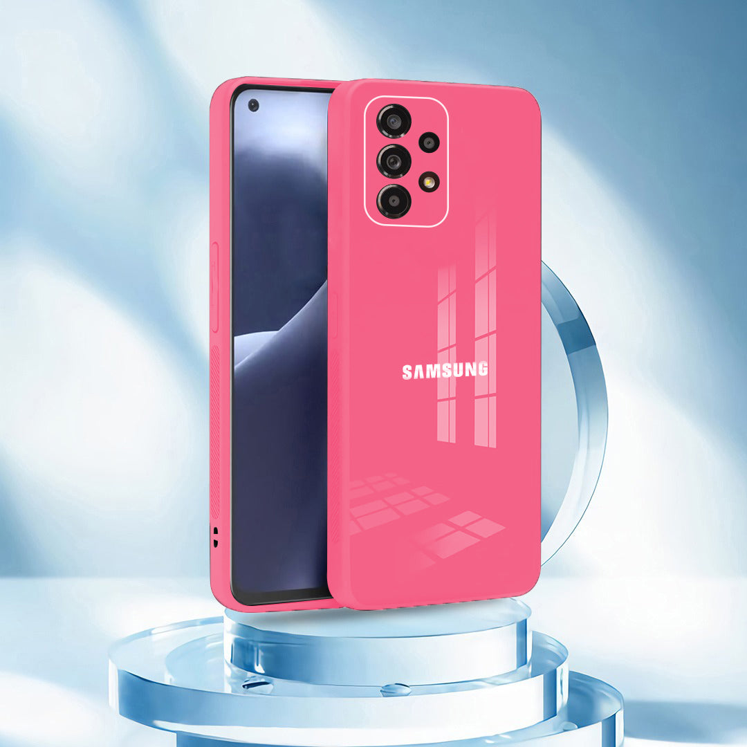 Galaxy A73 5G Luxurious Glass Case With Camera Protection Back Cover