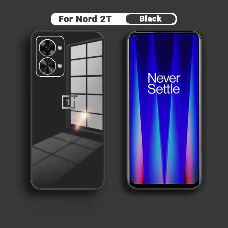 Oneplus Nord 2T 5G Ultra-Shine Luxurious Glass Back Case With Camera Protection