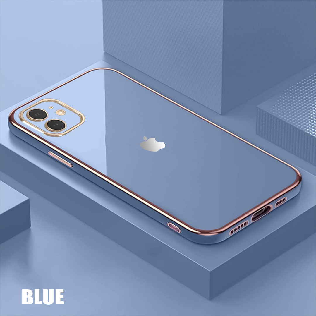 iPHONE 11 ULTRA-SHINE GOLD ELECTROPLATED LUXURIOUS BACK CASE WITH CAMERA PROTECTION