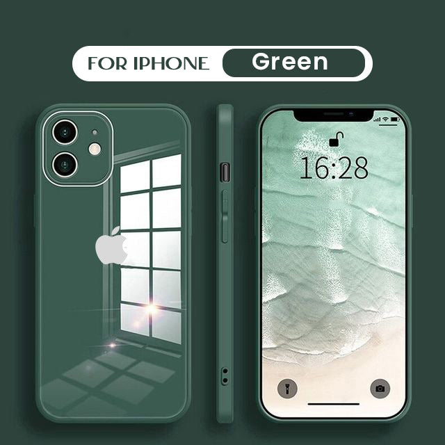 iPhone 11 Ultra-Shine Luxurious Glass Case With Camera Protection Back Case