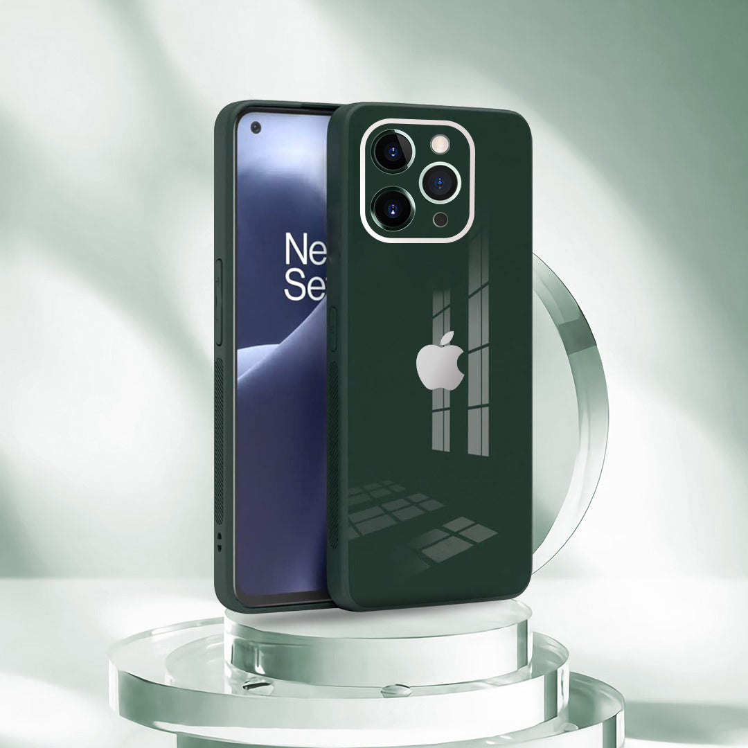 iPhone 14 Pro Ultra-Shine Luxurious Glass Case With Camera Protection
