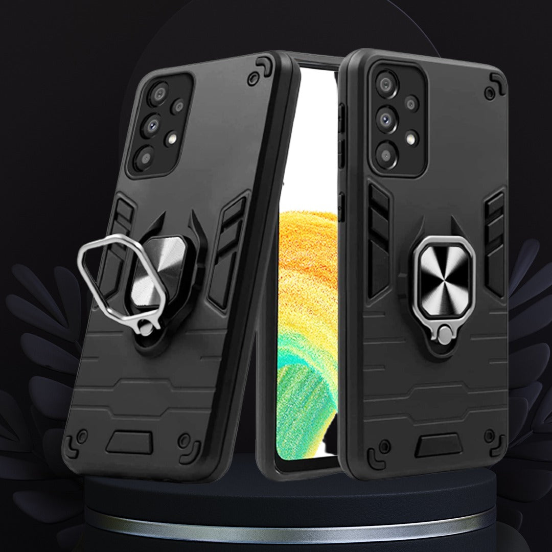Galaxy A33 5g Armour Iron Man Back Case With Kickstand