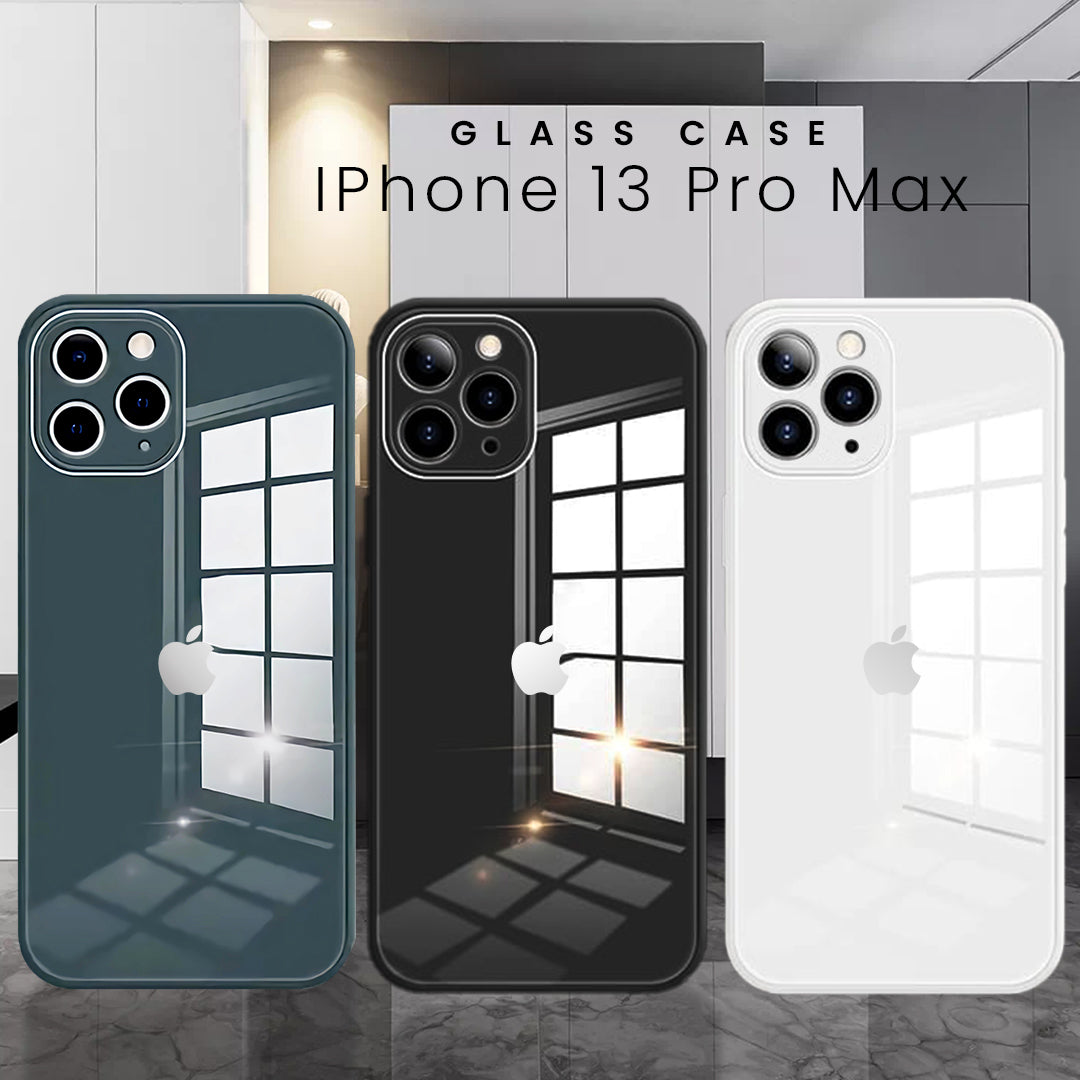 iPhone 13 Pro Max Ultra-Shine Luxurious Glass Case With Camera Protection