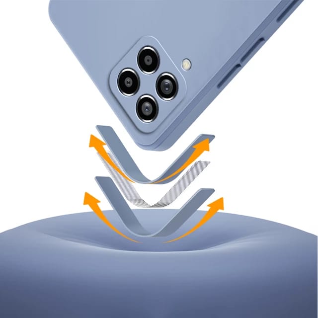 Pack of 5-Galaxy M53 5G Silicone Protective Case Back Cover