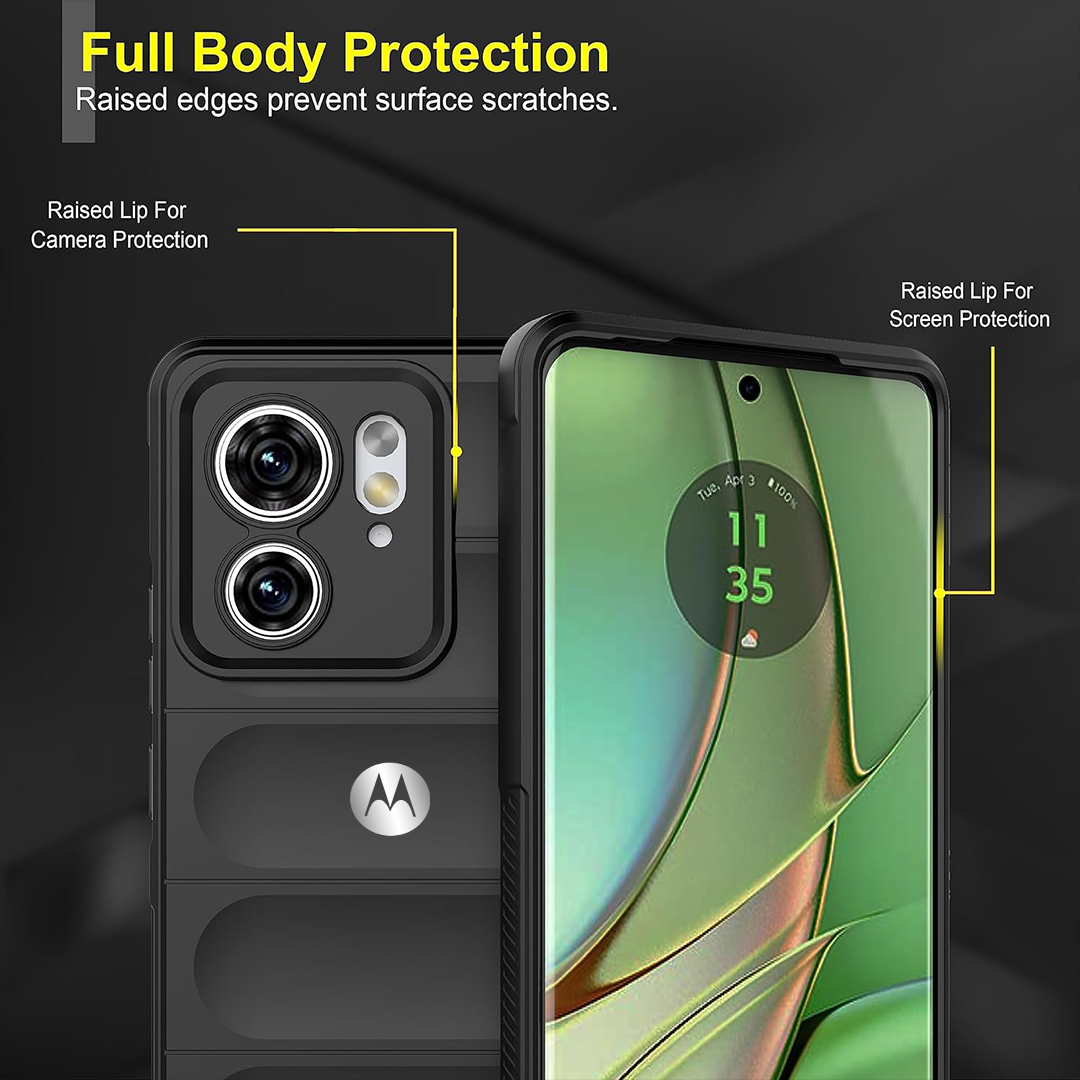 MOTOROLA EDGE 40 5G SHOCKPROOF COQUE BUMPER BACK CASE WITH LOGO