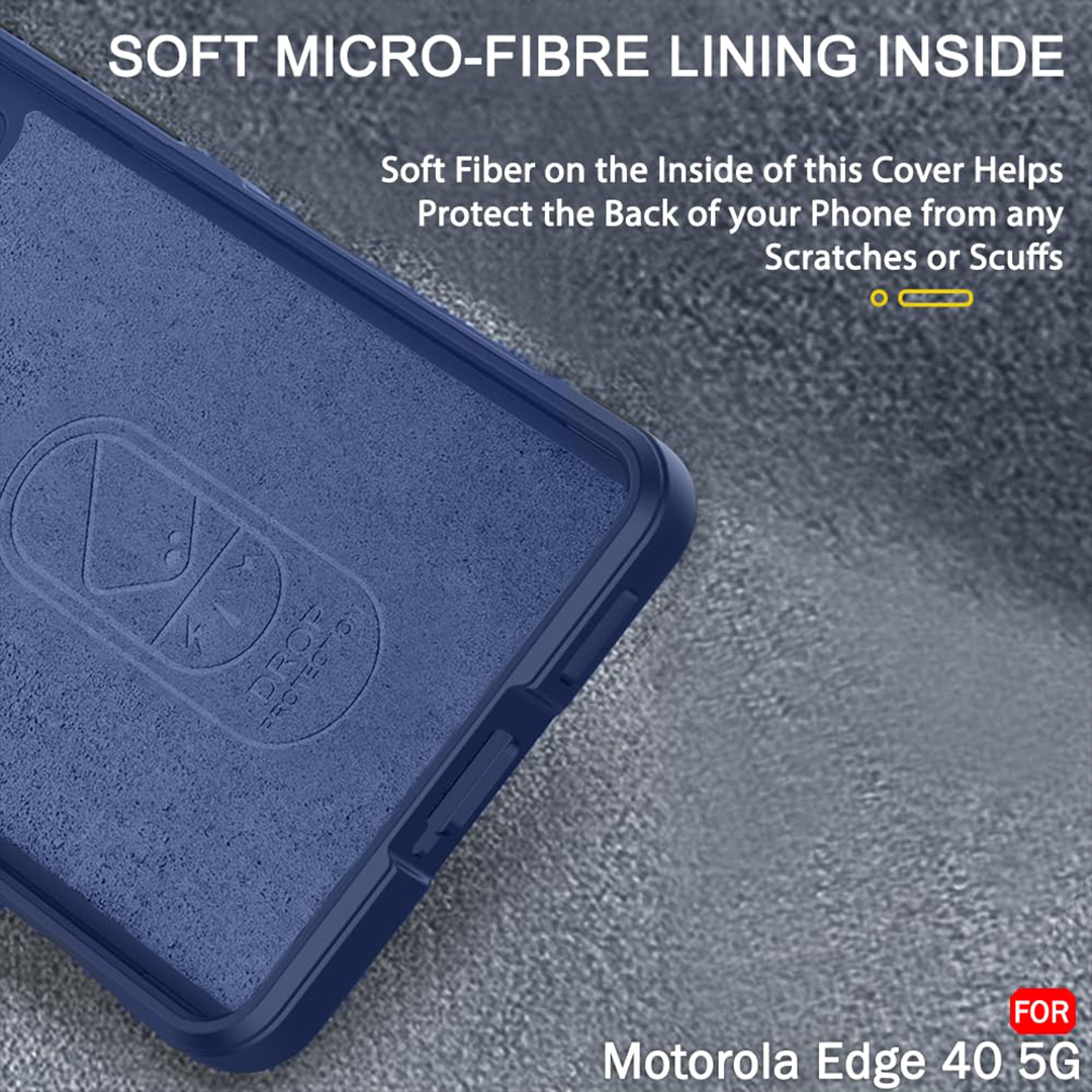MOTOROLA EDGE 40 5G SHOCKPROOF COQUE BUMPER BACK CASE WITH LOGO
