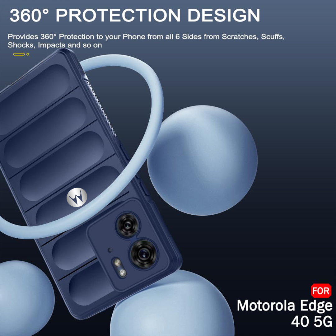 MOTOROLA EDGE 40 5G SHOCKPROOF COQUE BUMPER BACK CASE WITH LOGO