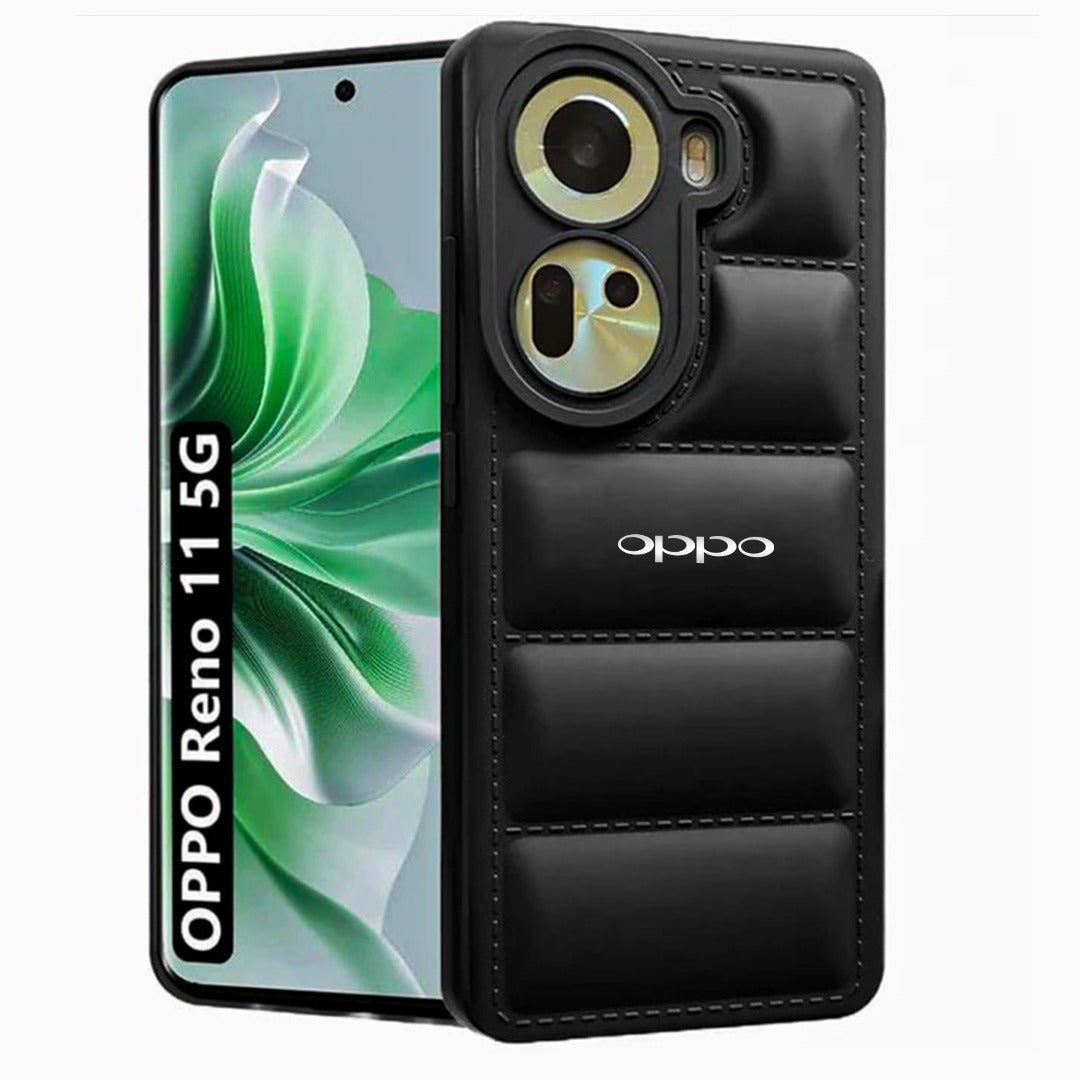 OPPO RENO 11 5G THE PUFFER EDITION SOFT MATERIAL DOWN JACKET PHONE CASE