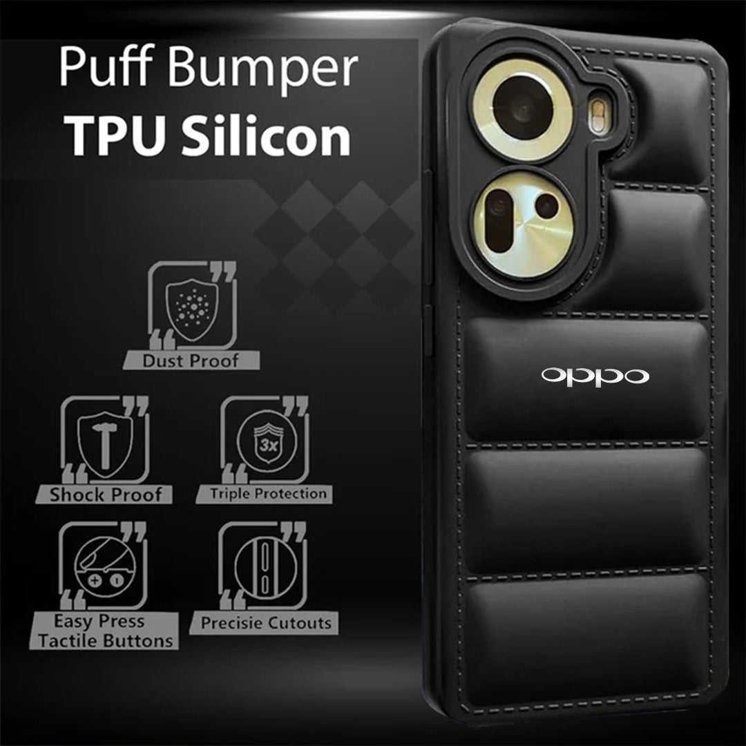OPPO RENO 11 5G THE PUFFER EDITION SOFT MATERIAL DOWN JACKET PHONE CASE